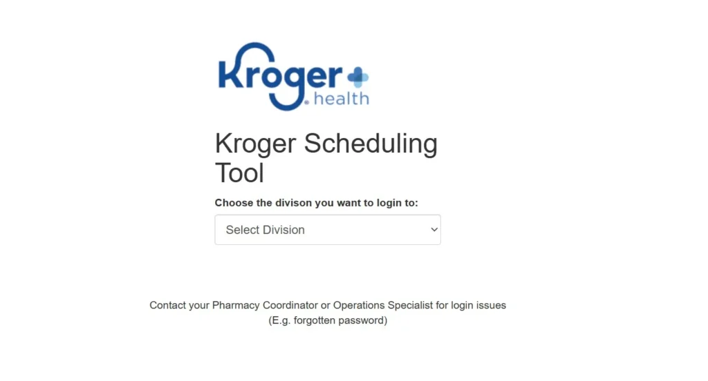 Kroger Schedule Homepage